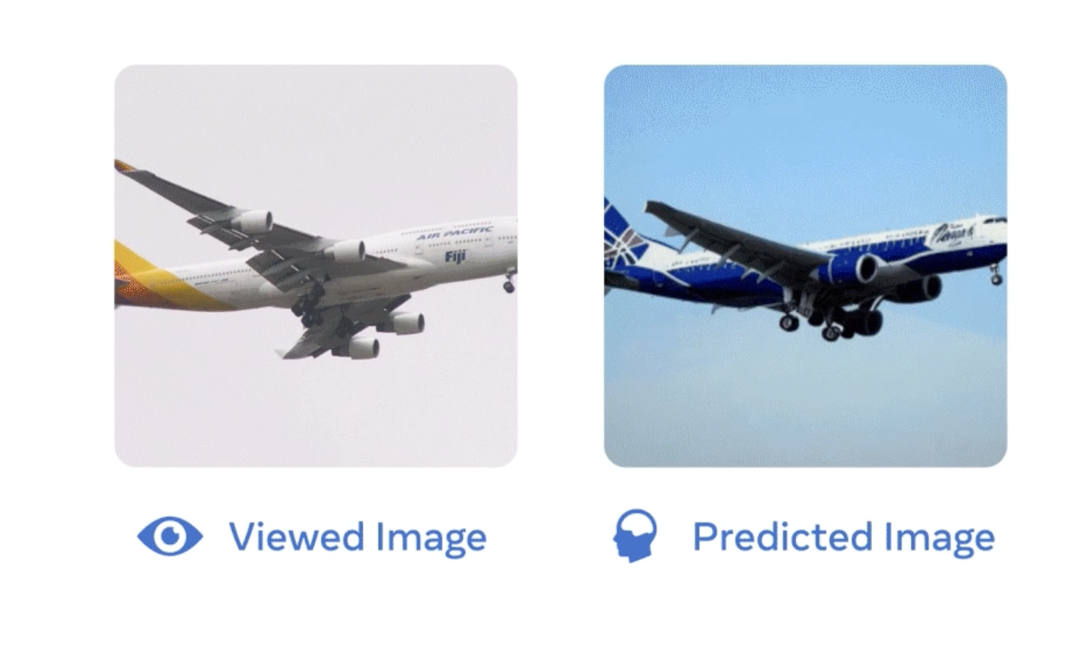 Viewed vs predicted image
